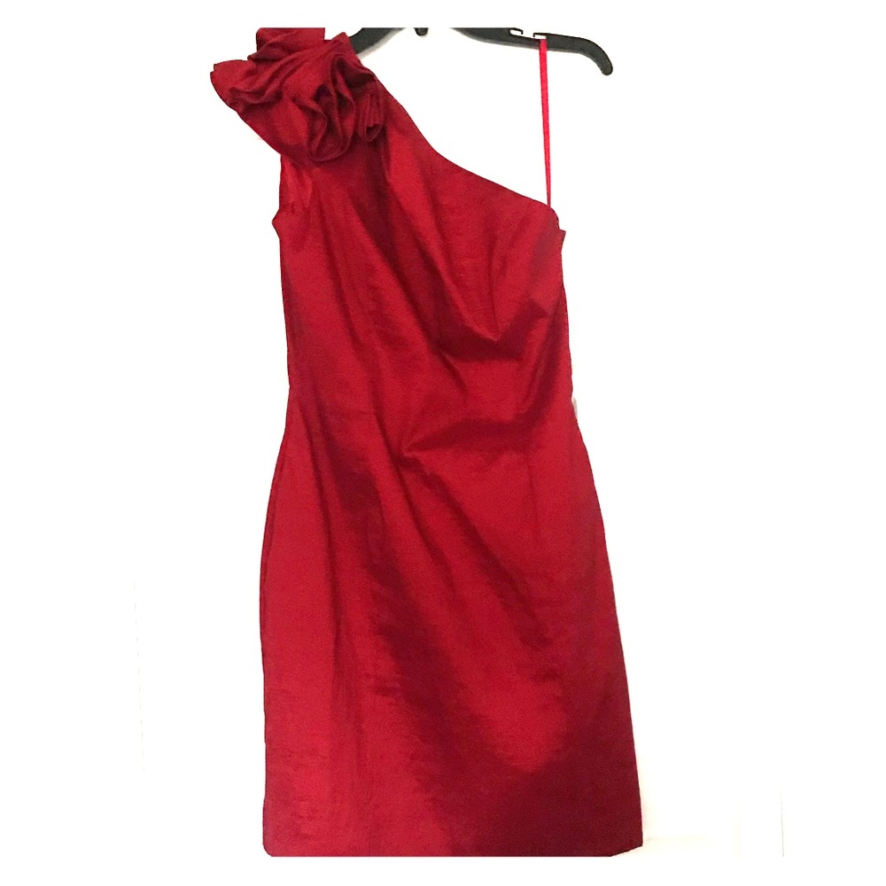 Red cocktail dress